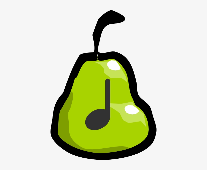 How To Set Use Pear Quarter Note Clipart, transparent png