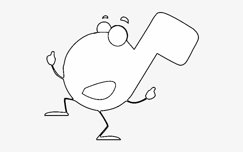 Quarter Note Coloring Page Drawing 600x470 PNG Download PNGkit