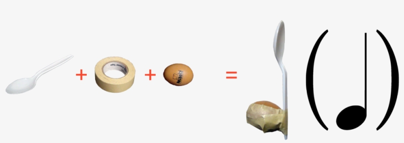 Dalantei Created This Spoon/egg Shaker Quarter Note - Fork, transparent png