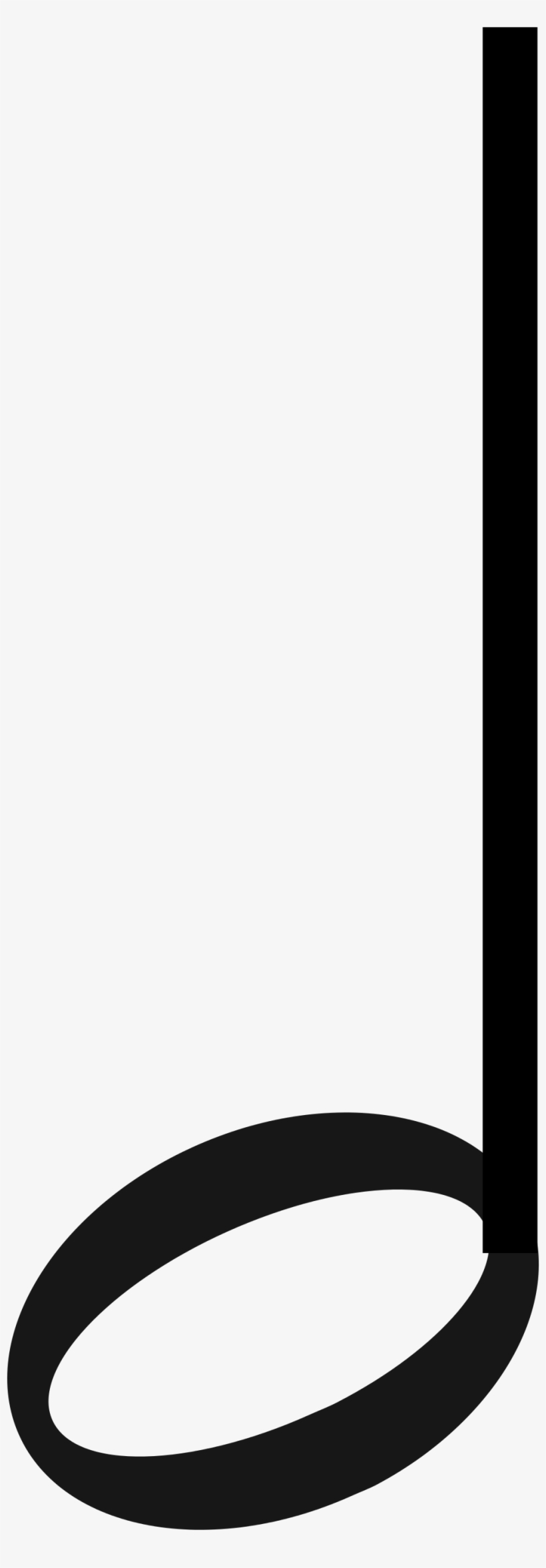 Figure Rythmique Blanche Hampe Haut - Figure De Note Blanche, transparent png