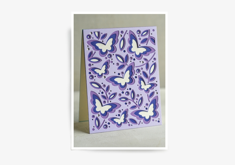 Butterfly Garden Plate Layer Set - Birch Press Layering Dies, transparent png