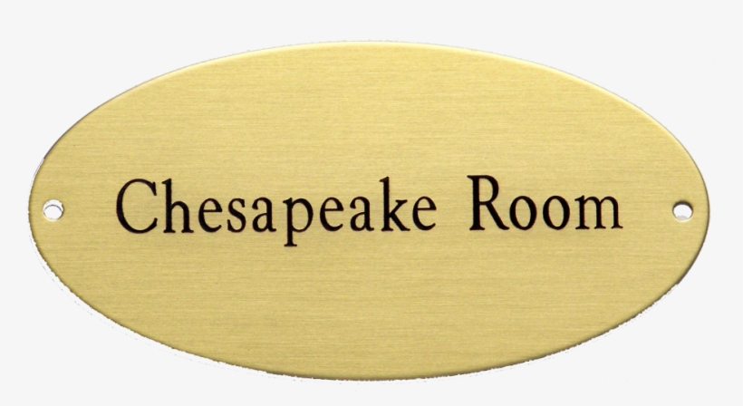 Large Screw-on Oval Door/name Plate - Oval Brass Name Plate, transparent png