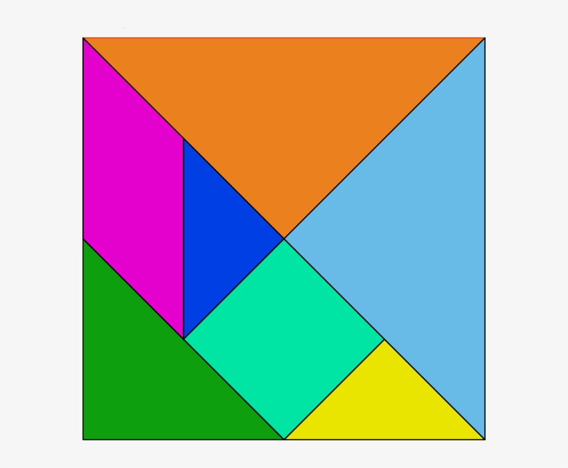 File - Tangram 01 - Svg - Hi - Tangram Puzzle, transparent png