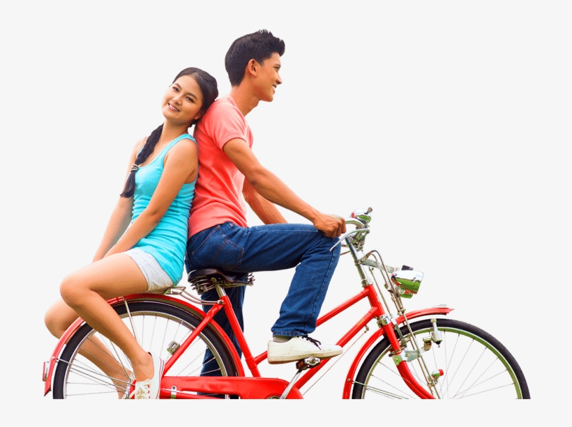 Cycle - Couple Bicycle Png, transparent png