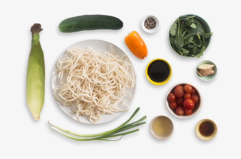 Summer Udon Noodle Salad With Cherry Tomatoes, Corn - Summer Udon Recipes, transparent png