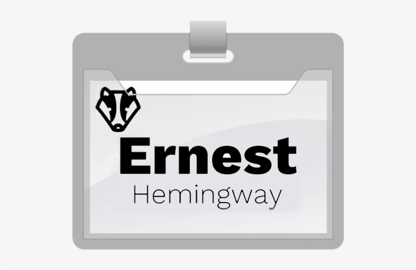 Print Name Tag - Label, transparent png