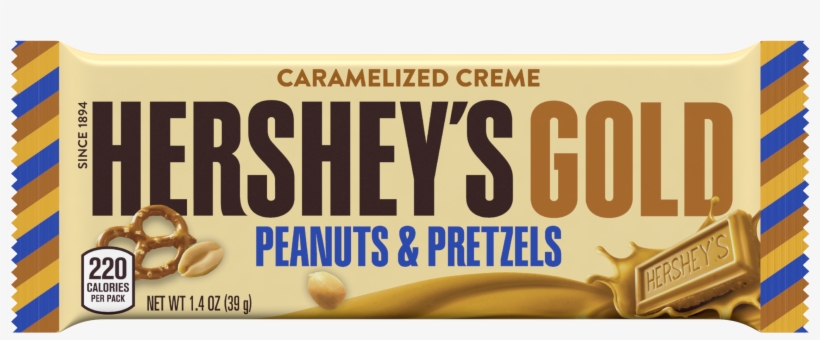 Only The Fourth Candy Bar - Hershey's Gold Peanuts & Pretzels, transparent png