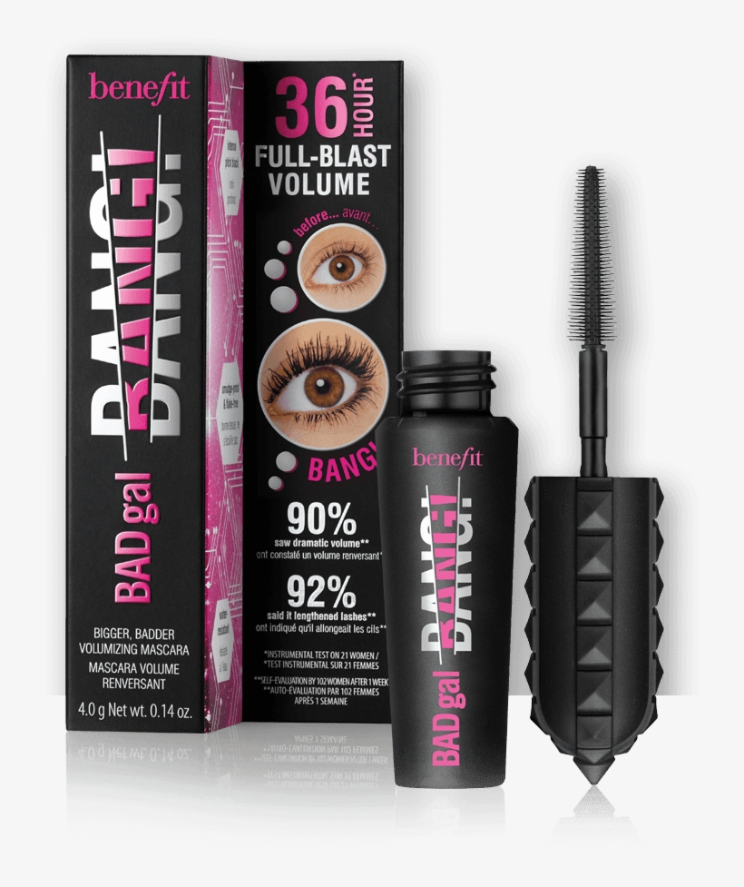 Badgal Bang Mascara Mini - Benefit Mascara Bad Gal Bang, transparent png