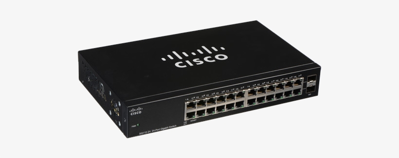 Cisco Switch - Cisco Sg112-24 Compact 24-port Unmanaged Gigabit Switch, transparent png