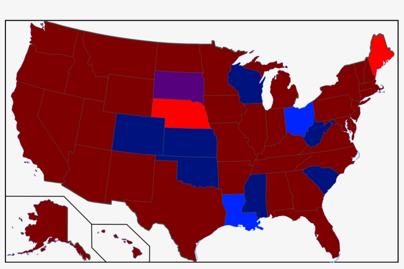Legal Drinking Age In 1969 - Popular Vote 2016 By State, transparent png