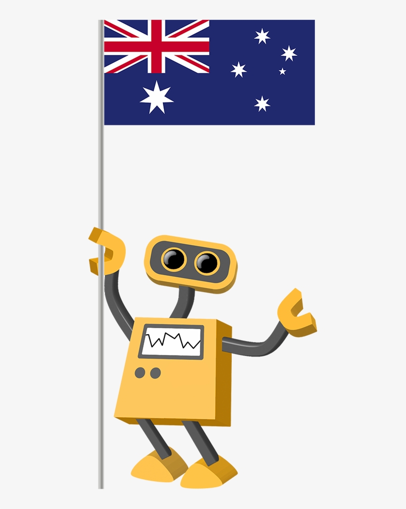 All Robots In The Collection Have Transparent Backgrounds - Australia Flag, transparent png