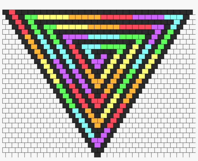 Rainbow And Black Spiral Bandana Bead Pattern - Docklands, Victoria, transparent png