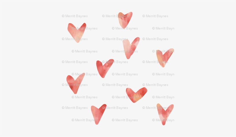 Watercolor Hearts -peaches And Cream - Watercolor Painting, transparent png