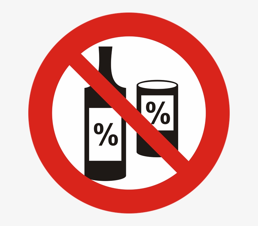 When You Quit Drinking, Your Life Instantly Starts - Zakaz Picia Alkoholu Znak, transparent png
