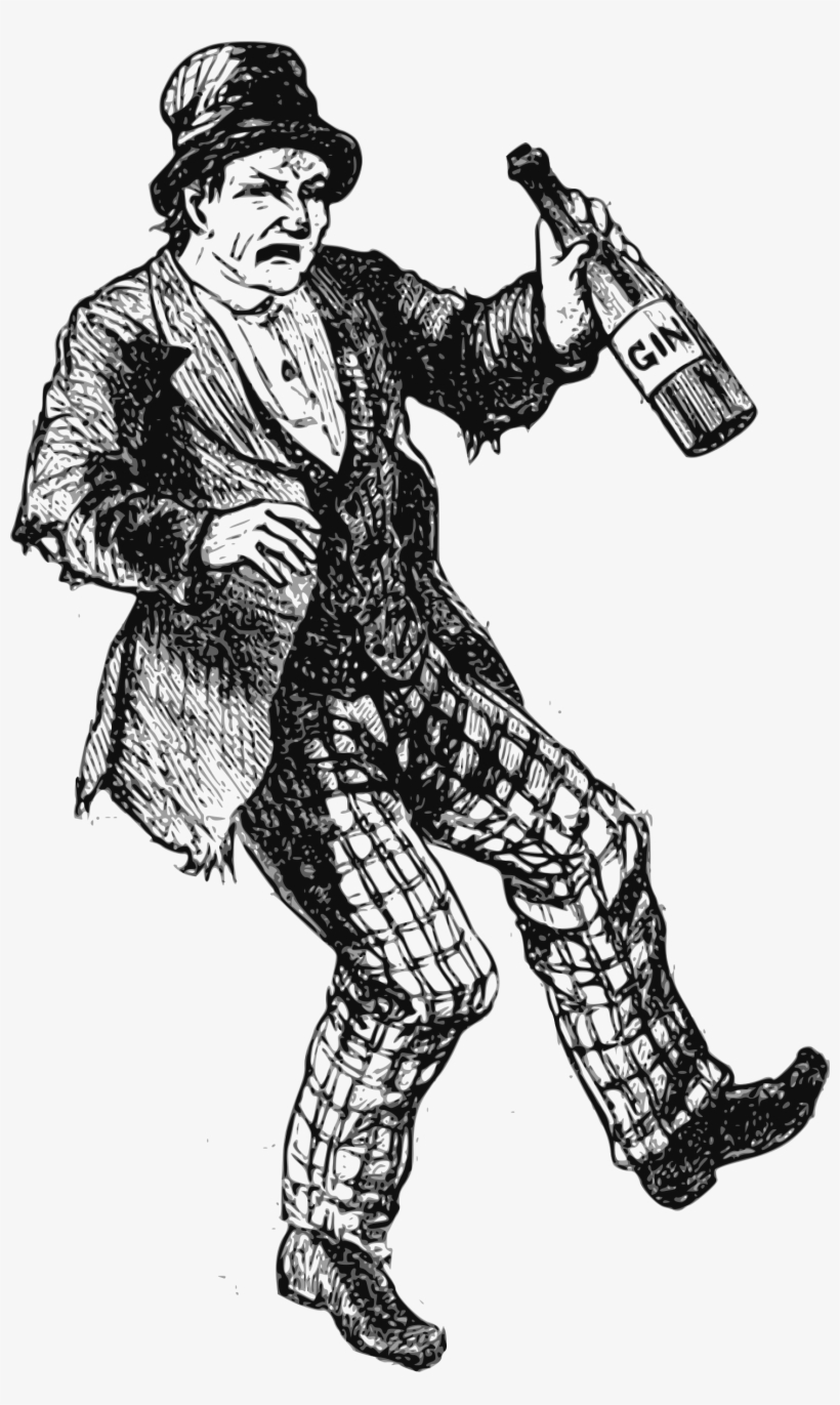 This Free Icons Png Design Of Drunk On Gin & No Juice, transparent png