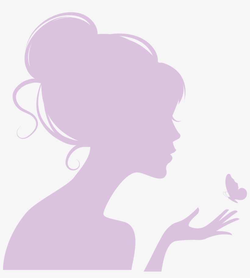 Día Internacional De La Mujer - Silhouette Beautiful Girl, transparent png