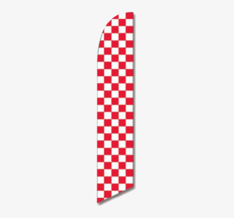 Checkered Flag Red Swooper Banner - Neoplex Checkered Swooper Flag And Flagpole Set Colour:, transparent png
