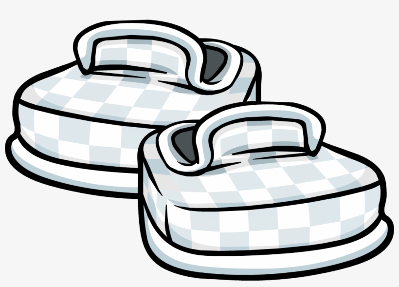 White Checkered Shoes Icon, transparent png