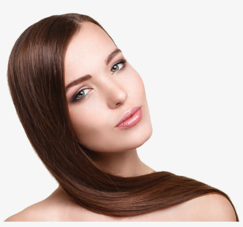 Mujer De Cabello Castaño Y Liso - Girl, transparent png