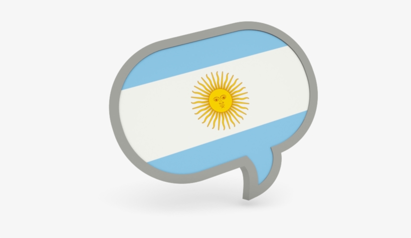 Illustration Of Flag Of Argentina - Argentina Speech Bubble, transparent png