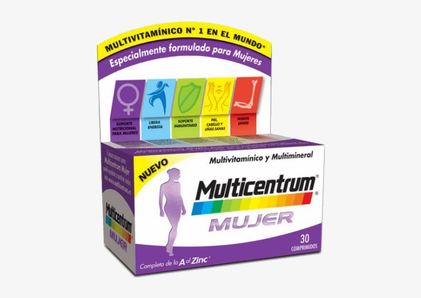 Multicentrum Multicentrum Mujer 30 Comprimidos - Multicentrum Mujer 90 Comprimidos, transparent png