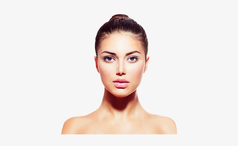 Face & Neck Lift - Front Face Of Girl, transparent png