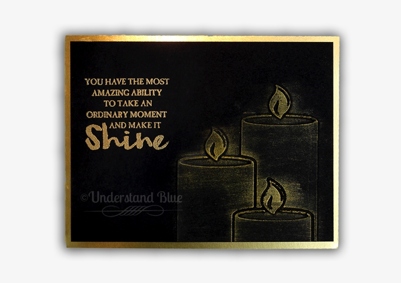 Gold Candles By Understand Blue - Blackboard, transparent png