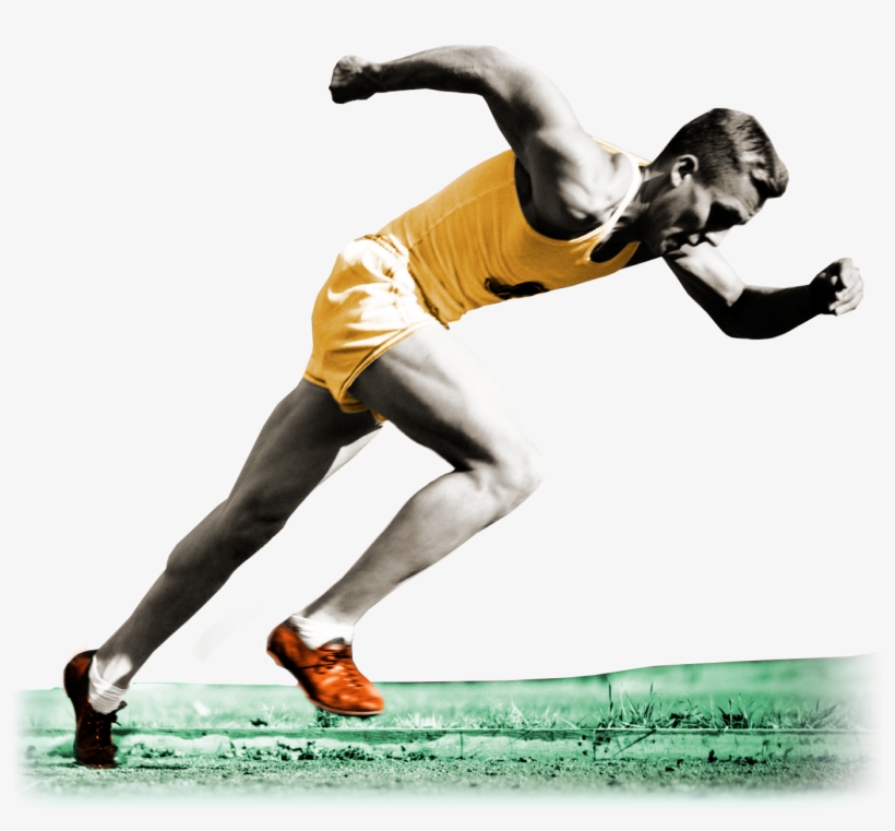 Silhouette Of Man Running - Running Race Png, transparent png