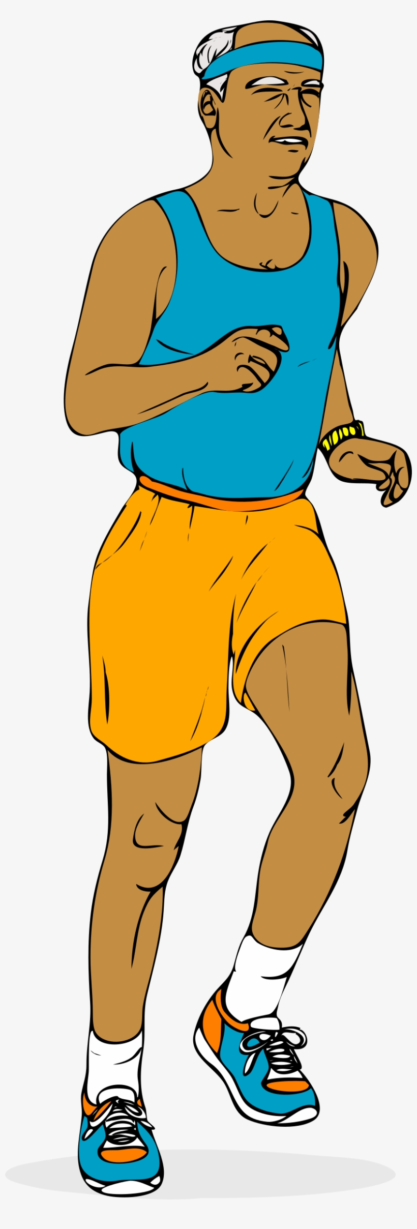 Big Image - Man Jogging Clipart, transparent png