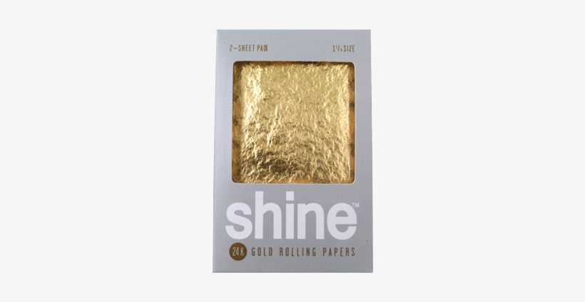 Shine 24k Gold Rolling Papers, transparent png