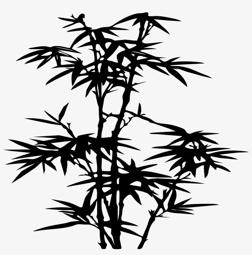 Com Free Vector Bamboo Clip Art - Bamboo Silhouette Png, transparent png