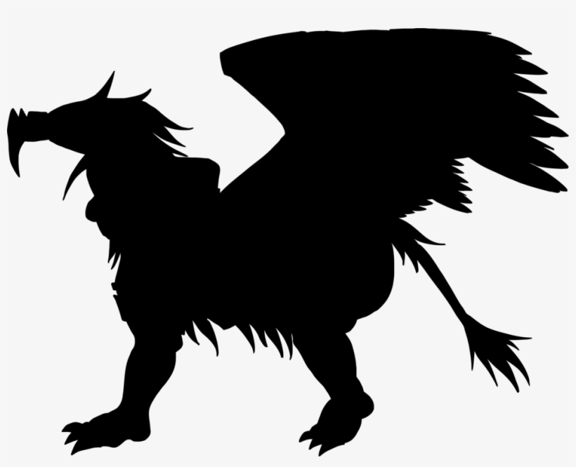 Lion Griffin Silhouette - Griffin Silhouette, transparent png