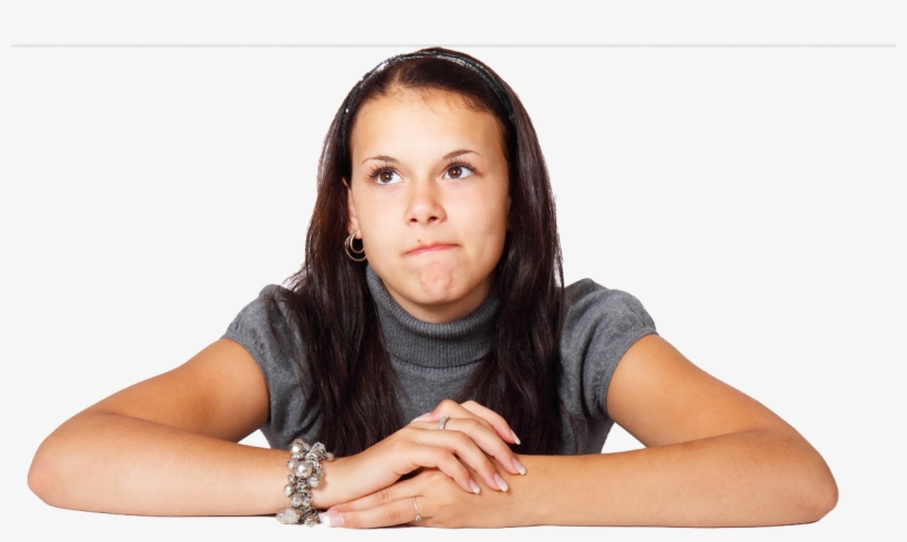 Thinking Woman Png Transparent - Thinking Woman, transparent png