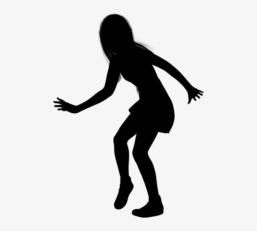 Silhouette, Girl, Woman, Young, Teenager, Dance - Teenager Girl Silhouette Png, transparent png