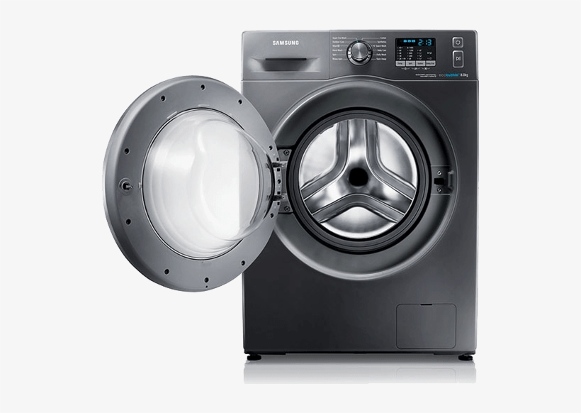 Samsung Ww80h5290ew Buy Online Washing Machine - Samsung Ecobubble Wf90f5e5u4x Washing Machine - Graphite, transparent png