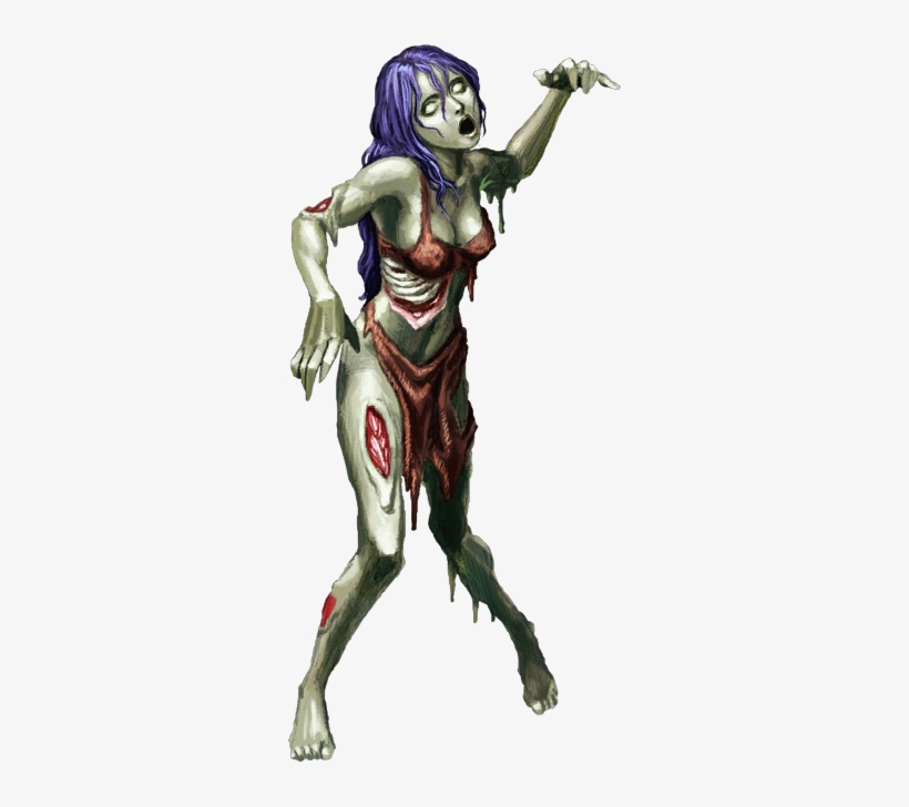 Zombie Lady, transparent png