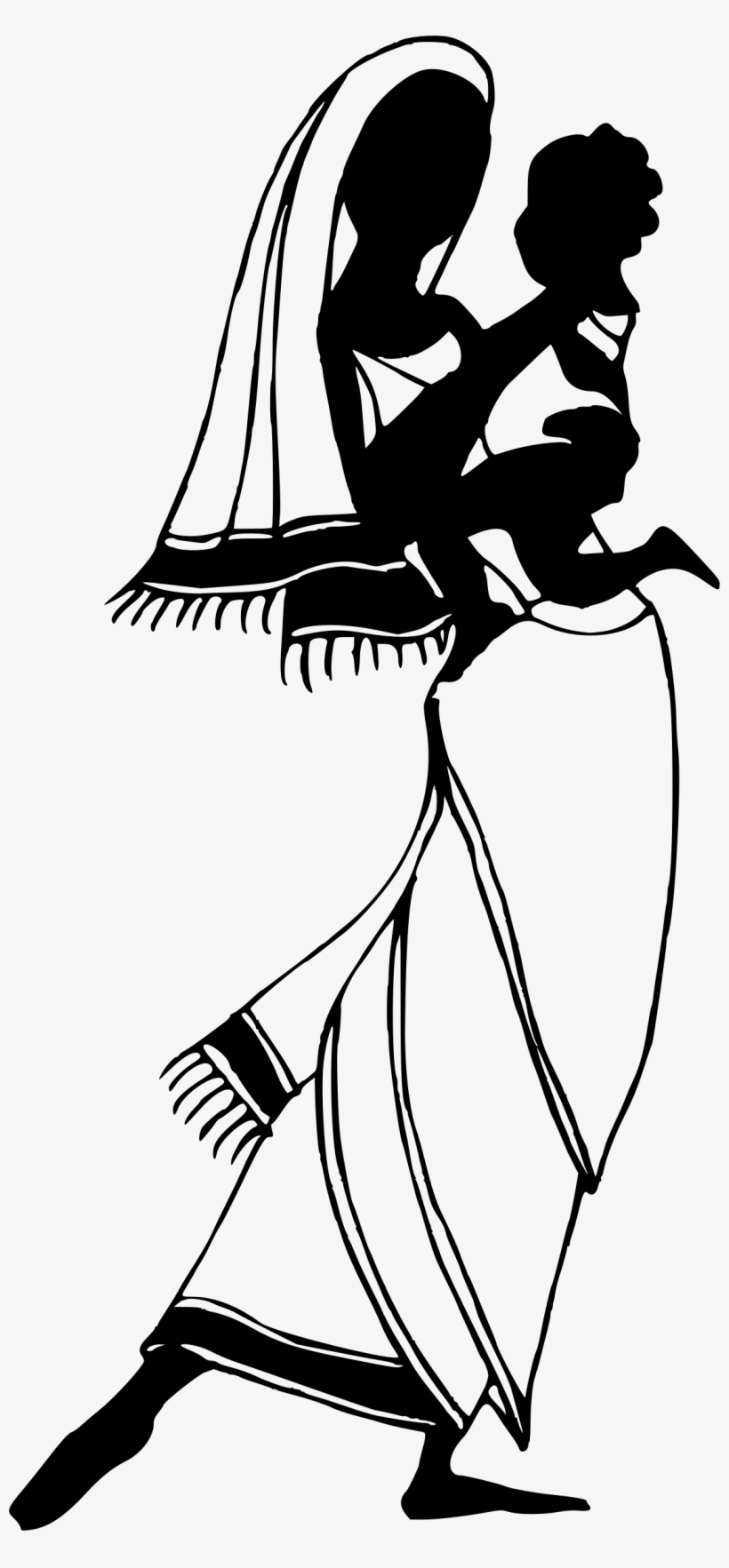 Big Image - African Tribe Art Black And White, transparent png