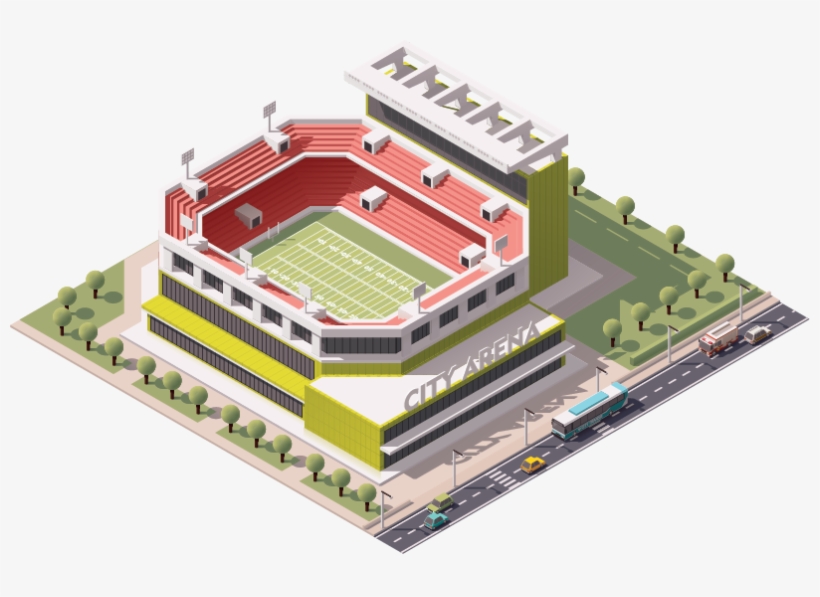 Vigilant Stadium 1 - Baseball Stadium Isometric, transparent png