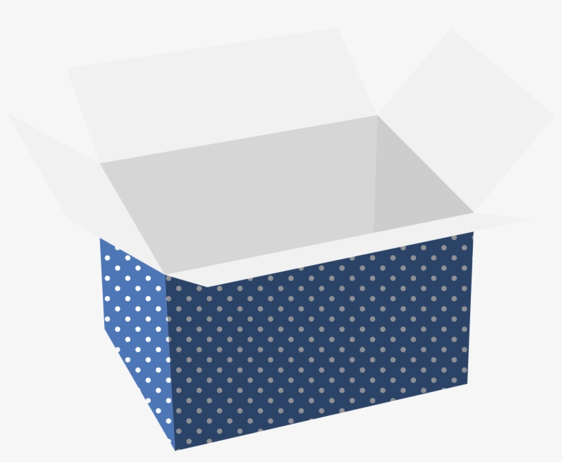 This Free Icons Png Design Of Blue Polka Dot Cardboard, transparent png
