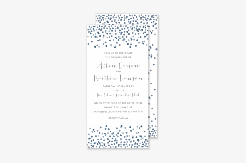 Watercolor Confetti Invitation - Watercolor Painting, transparent png