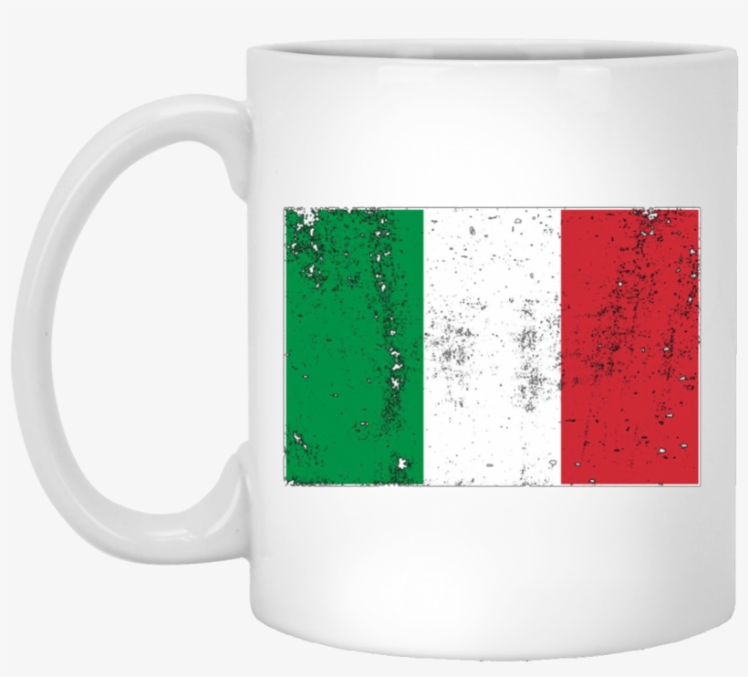 Italian National Country Flag Tee Italy Italia 11 Oz - Mug, transparent png