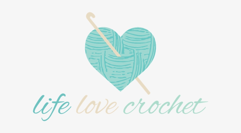 Life Love Crochet Logo Long - Logos De Croche, transparent png