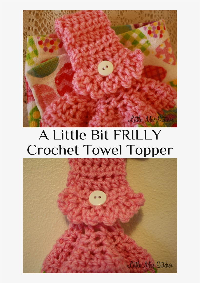 A Little Bit Frilly Crochet Towel Topper - Towel, transparent png