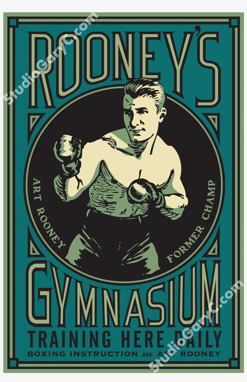 Rooney's Boxing Gymnasium Poster - Design, transparent png