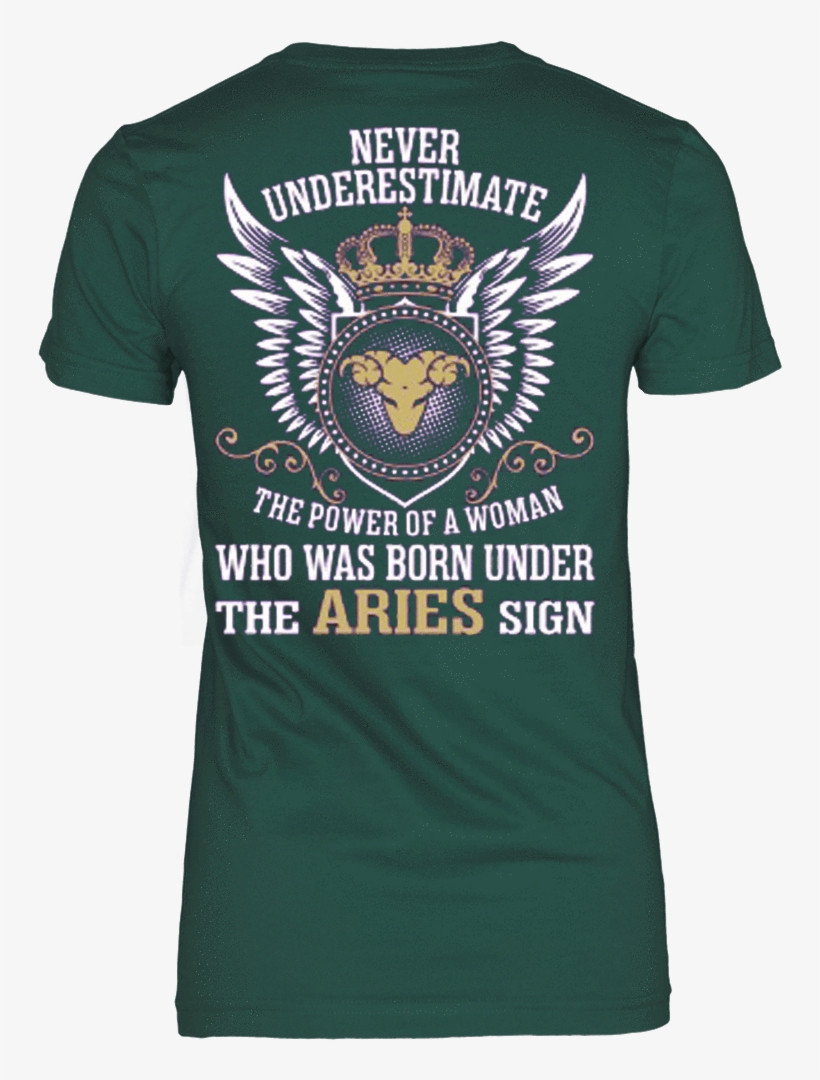 Never Underestimate Power Of Aries Woman "this Shirt - Scorpio Woman T Shirt Mugs, transparent png