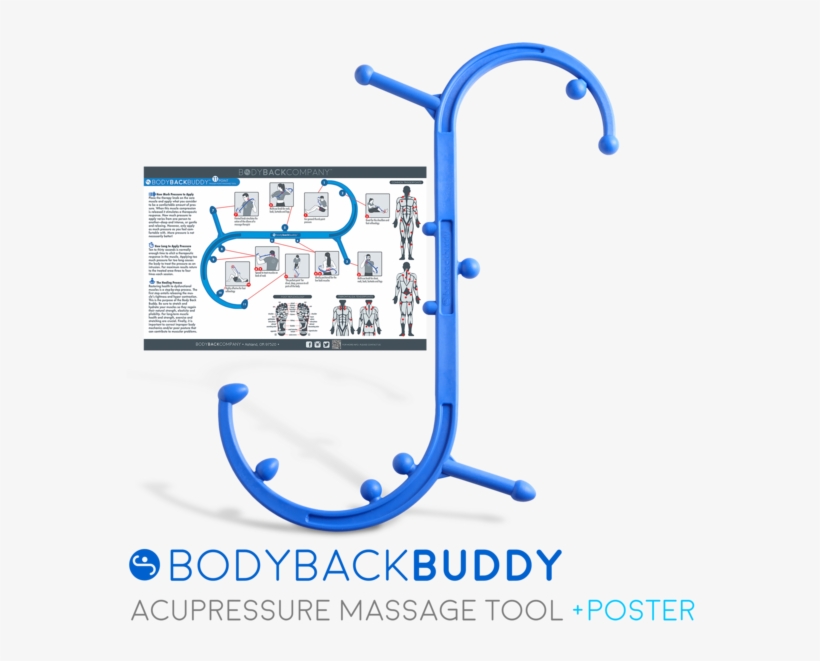 Body Back Buddy Trigger Point Self Massage Tool And Body Back Buddy 600x600 PNG Download