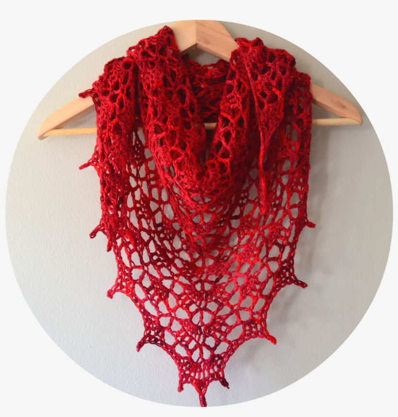 The Best Thing About This Pattern Is, It's Free It - Red Crochet Shawl, transparent png
