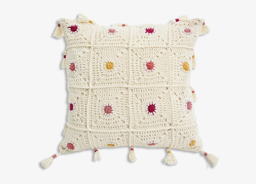 Boho Dots Crochet Cushion Covers - Cushion, transparent png