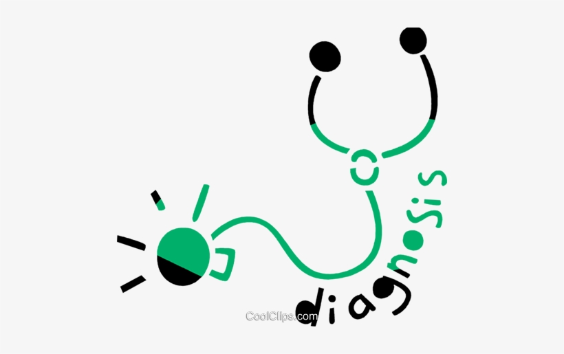 Estetoscópio Com Diagnóstico Mensagem Livre De Direitos - Illustration, transparent png