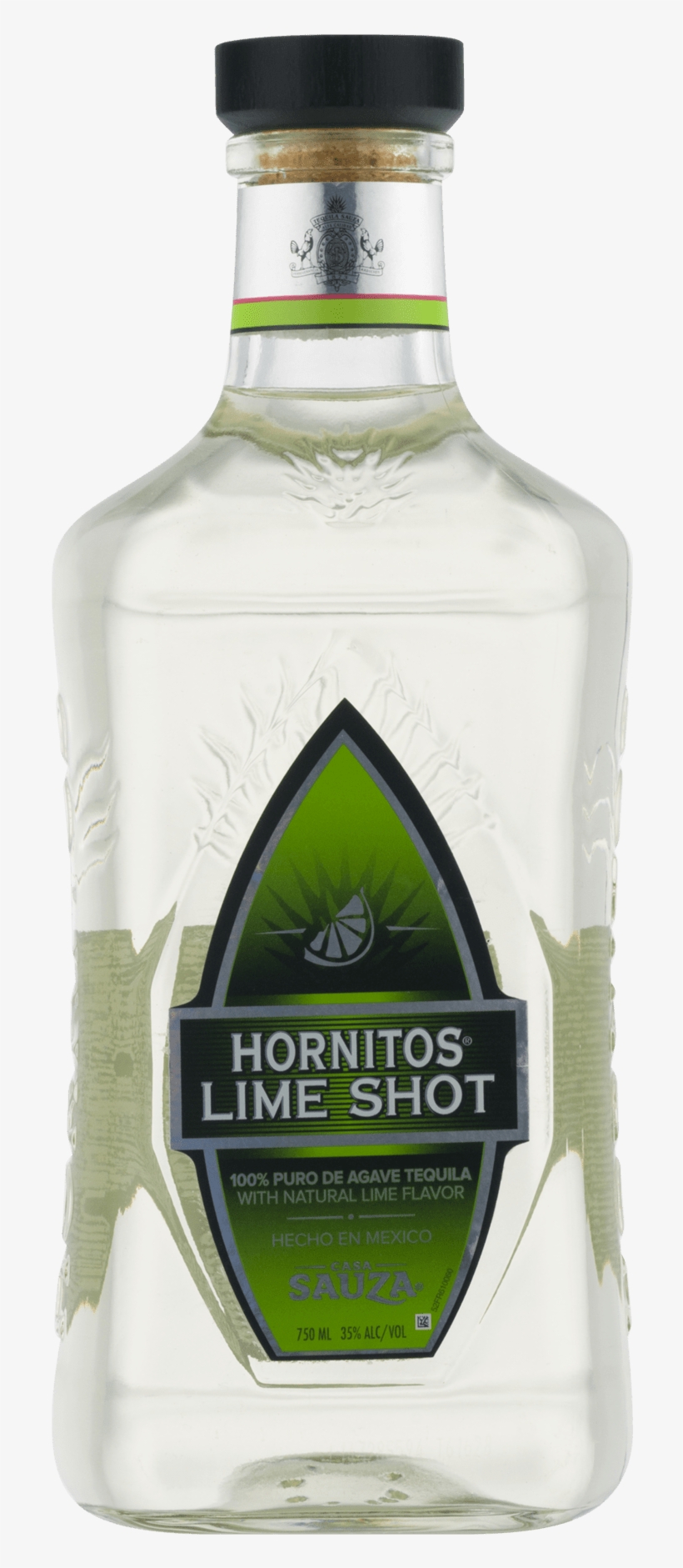 Hornitos Lime Shot Tequila 750 Ml Com - Sauza Hornitos Lime Shot Tequila - 750 Ml Bottle, transparent png